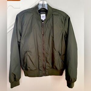 Gap Army Green Bomber Jacket Size Small